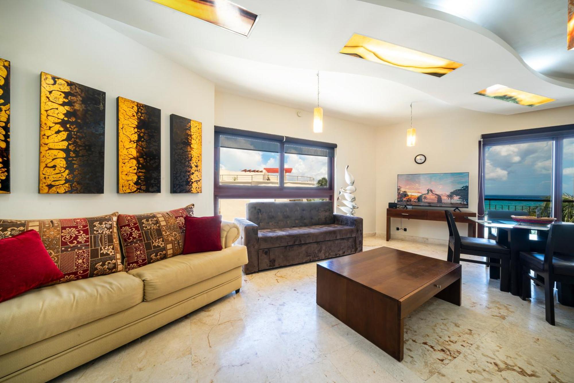 Beachfront 1 Bedroom Condo - El Faro, Surf 407 بلايا ديل كارمن المظهر الخارجي الصورة